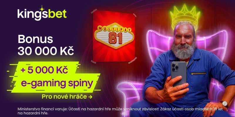 Kingsbet vstupní bonus 5000 Kč