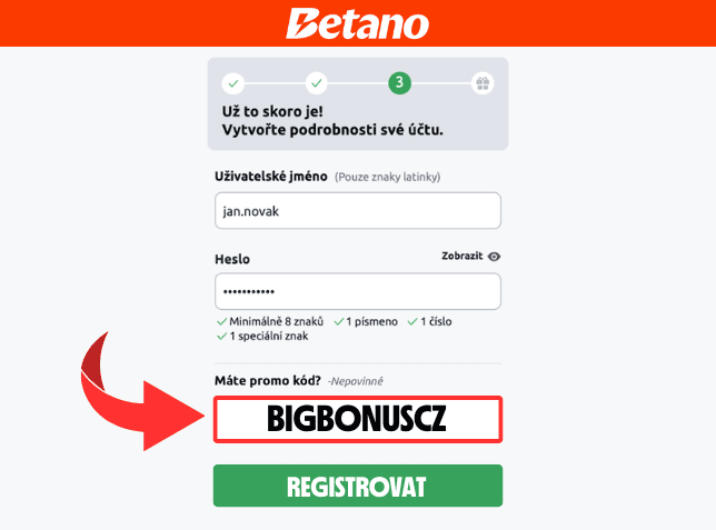 Betano promo kód 2024