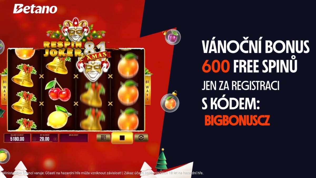 Betano vanocni promo akce